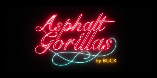 Thumbnail, a red neon sign: "Asphalt Gorillas"